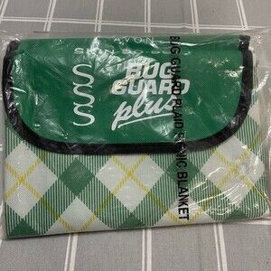 Avon Plaid Picnic Blanket SSS Skin So Soft Bug Guard Plus 100% Polyester 52 x 32